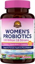 Vitalitown Kvinners Probiotika | 100 milliarder CFUs 18 Strains | Prebiotika, VC & B6, Cranberry | Holdestabil | Vaginal, Urin, Digestiv & Mood Support | 60 Vegan Caps