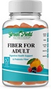 Grønnfelt Ernæringer: Halal Fiber Gummier for voksen fra prebiotisk løselig Chicory for Digestiv & Gut Support, Immunstøtte, Ikke-GMO, Gelatinfri, Glutenfri 60 Antall, Halal vitaminer