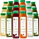 5 dagers juice rensing av rå fontenen, alle naturlige rå detox rensing, juice for kroppen hvile, kalde presset juice raskt, flott måte å hoppe i gang en sunnere, diett 30 flasker 12oz, 5 ginger Shots