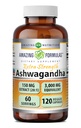 Amazing Formler Ashwagandha Ekstrakt Supplement | 150 Mg Extract (20:1) | Ekvivalent med 3000 Mg | Veggie Capsules | Ikke-GMO | Glutenfri | laget i USA (1 pakke | 120 greve)