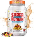 ALPHA LION Superhuman Whey Protein Powder, Great Tasting ren Whey Protein Isolate, lav carb, lav sukker, ingen Bloat post trening, Muskelgjenvinning og vekst (28 Serveringer, PB & gevinster)