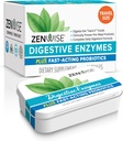 Zenvis Helse Digestive Enzymer og Bromelain for Gut Health - Probiotiske multienzymer med prebiotika og probiotika for kvinner og menn for digestiv helse og Bloating Relief for digestion -15 CT