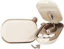 MURRI & MURRDI Lille Pill Cutter, Pill Splitter Pill Cutter for små eller store piller, Bærbar medisin Cutter for Pocket Purse Pill Holder Cutter for vitaminer, tabletter, medisiner (A Caramel)