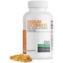 Bronson Natrium Askorbat Non Acidic Vitamin C 1000 Mg Tabletter - Gentle on the Mage - Immunsystem Booster - Kraftig Antioksidant - Ikke GMO Vitamin C Supplement, 250 Teller