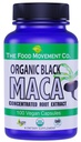 MAT MOVENT CO. Svart Maca 500 mg 60 kapsler - Økologisk, ikke-GMO, Vegan, Glutenfri- Svart Maca Root Supplement for hele kroppens velvære