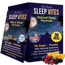 Dr. Price vitaminer naturlig søvnhjelp - sovesupplement - melatonin for søvn - 30 pakker - søvnhjelp voksne, tryptofan, beroligende magnesiumpulver, ikke-drowsy søvn støtte