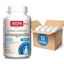 Jarrow Formulas Ashwagandha 300 mg - 120 Veggie Capsules - Total helse og motstand mot tretthet - Supplement støtter utholdenhet, muskelgjenvinning og kognitiv helse - 60 Services (pakke av 12)