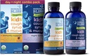 Mammas Bliss Organic Cough Syrup & Mucus for barn, dag og natt Combo Pack med vitamin C og immunisme støtte, inneholder økologisk honning og Ivy Leaf, 4 Fl Oz (Pack of 2)