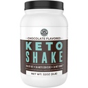 Keto måltid erstatningsshakes, sjokolade, 2lbs, lav carb ketoproteinshake blanding, MCT pulver, gress Fed Hydrolysert collagen peptider, keto frokostshake, 20g fett, 14g protein, 1 netto carb, null sukker