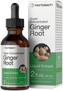 Horbäach Ginger Root Extract Væske | 2 oz | Alkohol Gratis Supplement | Super konsentrert | Vegetarisk, ikke-GMO, Glutenfri