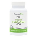 NaturesPlus PRO Kalsium D-Glucarate (CDG) 600 mg - 90 kapsler - Ikke-GMO, Vegansk, Glutenfri, Soya Gratis - 90 Serveringer