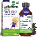 Velvære Organic Elderberry Syrup For Kids | Støtter Immun Helse * For Babyer & Toddlers, laget med Organic Elderberry, USDA Certifisert Organic & Non GMO | 1 år +, 4 Fl Oz