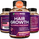Hårvekstvitaminer for kvinner | Biotin 10.000mcg, collagen, Patentert OptiMSM®, goMCT®, så Palmetto | Naturlig Regrow Sterkere og sunnere hår, hud og negler | Stopper hår tap | 60 dagers forsyning