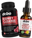 Nyre rengjøring Detox støtte Supplement & Blader Helse Drops - Organic Nyre Blader Supplements Drops & piller Juniper Berry Cleavers Dandelion Cranberry - Nyre Nyre & Urin Tract Supplements