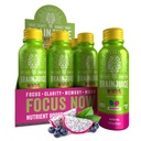 BrainJuice Kids Brain & Immune Support Shot, Glutenfri Supplement Shots for energi, Fokus, Immunitet med vitamin D, C, B, Alpha GPC & Organic Ginger Root, Ages 5+, Dragon Berry, 2,5 fl oz, 12 Pack
