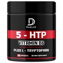 5 HTP Supplement 1010mg - 60 Kapsler - 3in1 kombinert med vitamin B6, L-tryptofan - Komfortabel Mood, Hjerne Helse, Kroppsstyring og immunsystem støtte