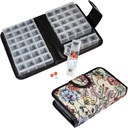 Floral Pill Case Box, 14 dagers Pill Holder Pill Container & Medisinering Organizer, Reise sak - 4 Merkede sammenligninger for hver dag i uken - Morn, Noon, Eva, seng