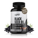 Pure Organic Cold-Pressed Svart Seed Oil Capsules - Vegansk Non-GMO Pure Nigella Sativa Svart Cumin Seed Oil for skjønnhetsimmunitet og generell velvære støtte - Thymoquinone-Rich 1000mg Servering (60 dag)