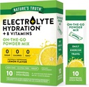 Naturens sannhet Electrolyte pulver pakker | 10 pakke | sukker gratis | Vegansk, ikke-GMO & Glutenfri drikke blanding supplement