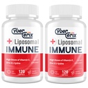 Liposomal immun støtte Supplement for voksne, kompleks med L-Lysine 1500mg, vitaminer, mineraler og urte ekstrakter, omfattende daglig velvære blanding for menn og kvinner - 240 kapsler