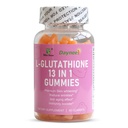 L-Glutatione 13 i 1 gummi, 1200 mg, Redusere krus og anti-aldring, 60 greve