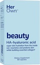 Hennes egen skjønnhet hyaluronsyrekapsler, hudhydrasjon, nourishes og beskytter huden, essensiell collagen, hyaluronsyre, støtter vakker hud, med sink, magnesium, vitamin C, 60 greve