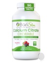 BariSlim Bariatric Kalsium Citrat med magnesium og vitamin D-faner - 500 mg kalsium Citrat Per Serving - Formulert for pasienter etter vekttap Kirurgi | Blandet Berry (90 serveringer)