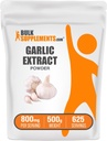 BulkSupplements.com hvitløk ekstrakt pulver - hvitløk Supplement, Herbal Supplement, Allium Sativum - Herbal & Glutenfri, 800mg per servering, 500g (1,1 lbs) (Pack of 1)