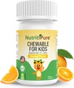 Chewable vitamin D3 (Cholecalciferol) 25 mg (1000 IU) + Zinc (Zinc Citrate) 5 mg + C-vitamin 30 mg for barn orange flavor 90/Bottle (1)