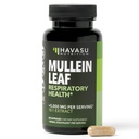 Mullein Leaf Kapsler for pustende helse - 5000 mg Ekstrakt 10:1 for lungestøtte og immunfunksjon - 60 greve - Vegan, ikke-GMO Kapsler - Herbal Supplement for daglig helse - 2 måneders forsyning
