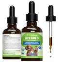 Kjæledyrs velvære Livsgull for hunder - Vet-formulert - Immunstøtte og antioksidant beskyttelse - Naturlig Herbal Supplement 2 oz (59 ml)