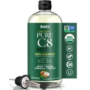 Keppi Organic MCT Olje - Flavorless C8, Ikke-GMO, Certified Organic, Glutenfri, Palm oljefri, Vegan, Kosher, Halal, 16 oz Kokosolje