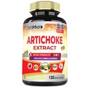 Artichoke Supplement Extract Capsules, 4 måneders forsyning med Papaya, Apple Pectin, Turmeric Curcumin, Bladderwrack - Støtter Digestion funksjon - 120 Vegan Capsules