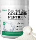 Vitasave collagen Peptider pulver – 10g Hydrolysert kollagen per servering – Unflavored, Grass-Fed, Keto Vennlig – Hud, hår, negler og felles støtte – 500g