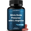 L-Arginine 3000mg Nitric Oxid Supplement for menn og kvinner – ikke-GMO Vegan Capsules med beet Root for sirkulasjon, utholdenhet, energi, utholdenhet, ytelse og trening – 90 Caps