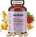 Kvinne Hormo Balance Adaptogens Kosttilskudd med Maca Panax Ginseng Shatavari Schisandra Formula designet for kvinners velvære og hormon Harmony Support 120 Vegan Kapsler