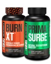Jacked Factory Fat Burner & Testosteron Booster Stack for menn - Burn-XT termogene fettforbrenner & PRIMASURGE Testosteron Booster for menn