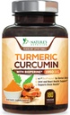 Turmeric Curcumin Supplement 1950mg - 95% Curcuminoids med organisk gurkemeie og BioPerine Black Pepper ekstrakt for beste absorpsjon, Naturens vegan felles støtte, ikke-GMO, flaske i USA - 180 kapsler