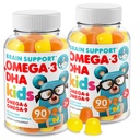 DR. MORITZ Omega 3 Kids Gummies (180 greve), Vegansk Omega3 Gummies for barn uten fiskeolje, Vitaminer for hjerne og hjerte helse, Glutenfri Omega 3 6 9