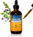 Herb Pharm Certified Organic Skullcap Liquid Extract for nevrologiske system støtte, Organic Cane alkohol, 4 Ounce