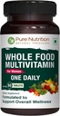 Pure Nutrition Hel mat Multivitamin for kvinner | 60 Tabs | En-A-dag | 100% RDA | 24 naturlige vitaminer og mineraler | Alle naturlige plante basert kvinners multivitamin | 2 måneders forsyning