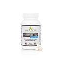 Helse som det egger å være vitamin D3+K2 Supplement | Støtter sunne bein og immun helse | 60 kapsler