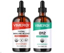 Vimergy hele dagen Resilience Kit – Økologisk flytende Total Immun Blanding/Liquid B12 - Stimulerer hvite blodceller, støtter sunne røde blodceller – USDA organisk, vegansk, Paleo, Glutenfri, Kosher