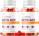(2 pakke) Rapid Ripped Keto ACV Gummies Support, Rapidripped Keto Plus Apple Cider Vinegar Gummy Avansert formel 1050MG, Alle naturlige Gomitas anmeldelser, 120 Gummies i 2 måneder