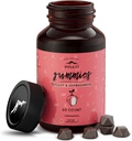 Ren Himalayan Shilajit Gummies, sukkerfri, 85+ Trace Minerals & Fulvic Acid for energi, metabolisme og immunstøtte, Shilajit for menn og kvinner, Ashwaghanda Gummies (60 greve)