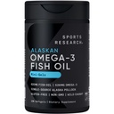 Sportsforskning Fiskeolje Mini-Softgels - lett å svelge Omega-3 fettsyrer fra Wild Caught Alaska Pollock - 625 mg, 120 Softgels