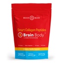 Hjerne Body Collage Peptides pulver - Vitalt protein og kollagen Supplement for kvinner og menn - Hydrolysert type I & III for hår, hud, negler og felles helse - 25 serveringer - Cready Vanilla Coconut - 875g