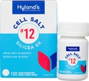 Hyland's No. 12 Cell Salt Silicea 6X-tabletter, Acne og Blackhead-behandling, hår og neglevekst Supplement og styrke, Hud irritationer, Hurtig oppløsning tabletter, 100 greve