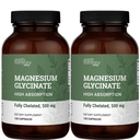 Earth Harmony Chelated Magnesium Glycinate 500 mg - 120 kapsler (2-Pack, 1000 mg Totalt)