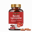 Lycopenkapsler, naturlig Lycopen 200 mg med organisk Reishi Mushroom 200 mg Supplement for prostata helse og immunstøtte - Glutenfri, ikke-GMO, 60 kapsler (1 pakke)